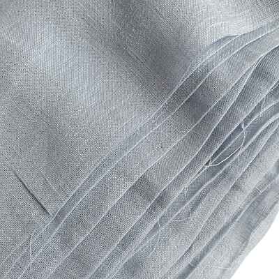 Pure Linen Fabric Star Blue