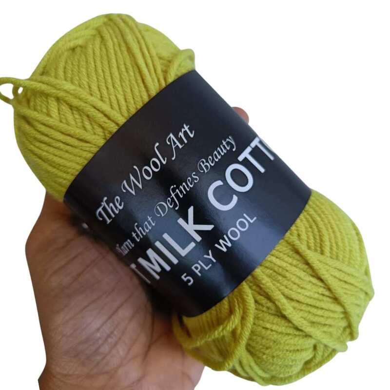 Soft Milk Cotton 63 Light Lime Green