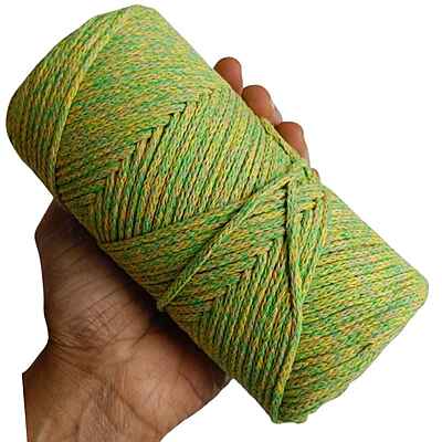 Bag thread 3mm Multi Green 228