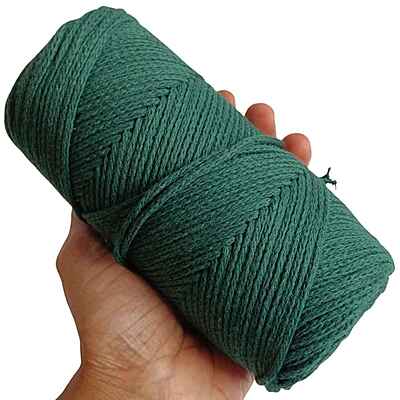 Bag thread 3mm Dark Green 202