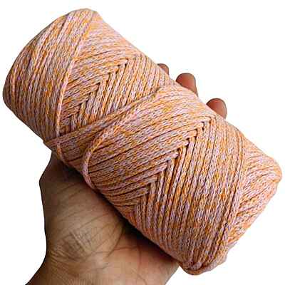 Bag thread 3mm Multi Orange 229