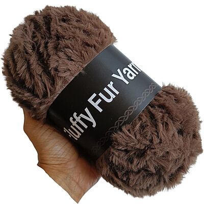 Fluffy Fur Yarn 70 Brown Fluffy Fur Yarn 70 Brown