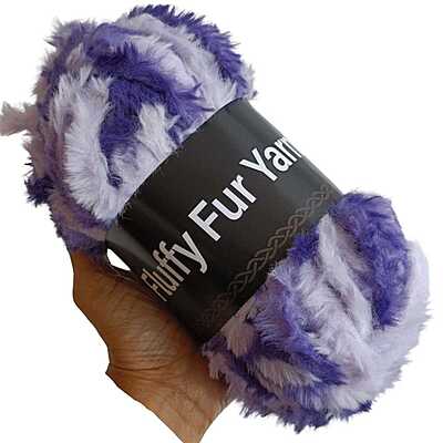 Fluffy Fur Yarn 75 Multi Heliotrope Fluffy Fur Yarn 75 Multi Heliotrope