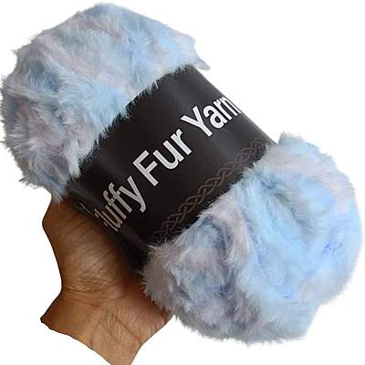 Fluffy Fur Yarn 78 Multi Periwinkle Fluffy Fur Yarn 78 Multi Periwinkle