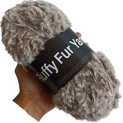 Fluffy Fur Yarn 76 Multi Two Tone Fluffy Fur Yarn 76 Multi Two Tone