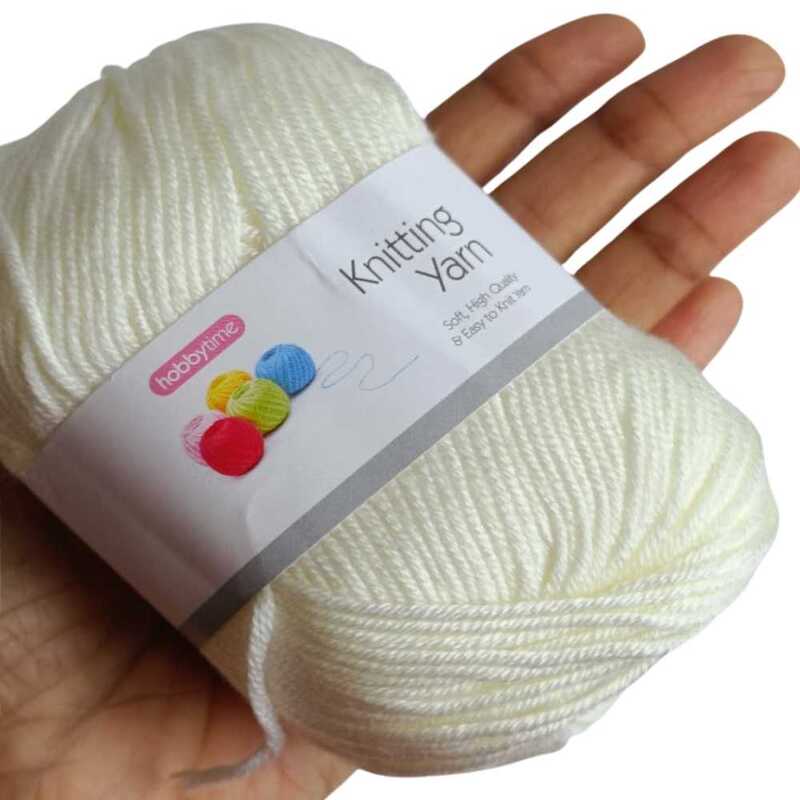 Hobbytime Knitting Yarn 101 Offwhite