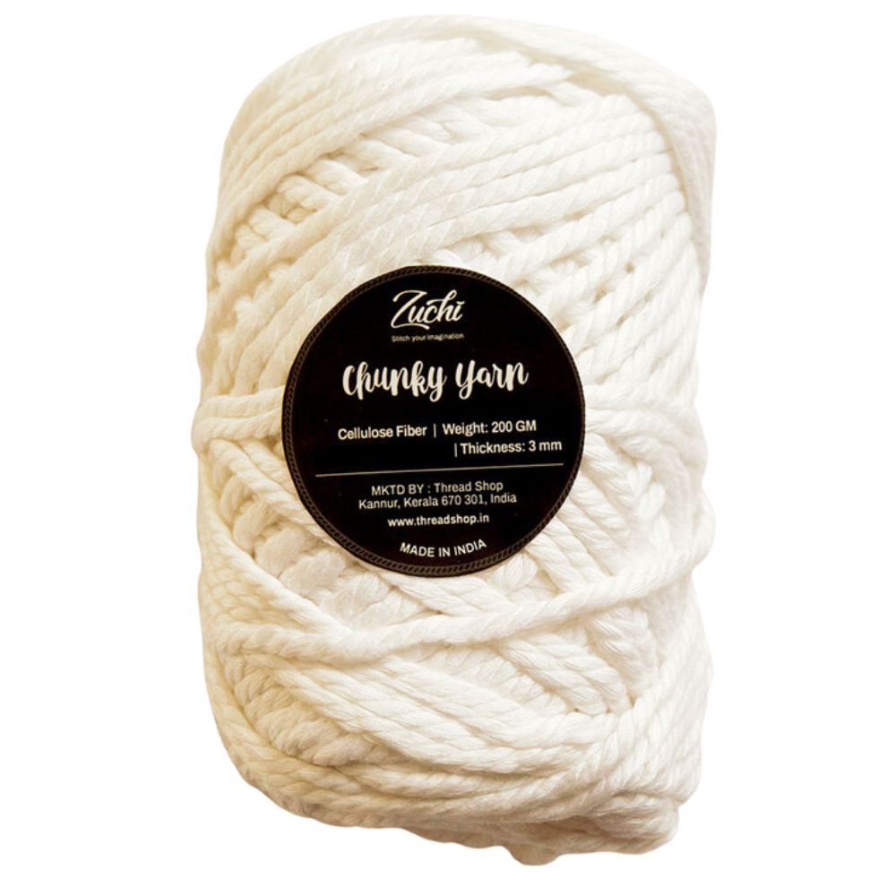 Zuchi  Chunky Yarn-White