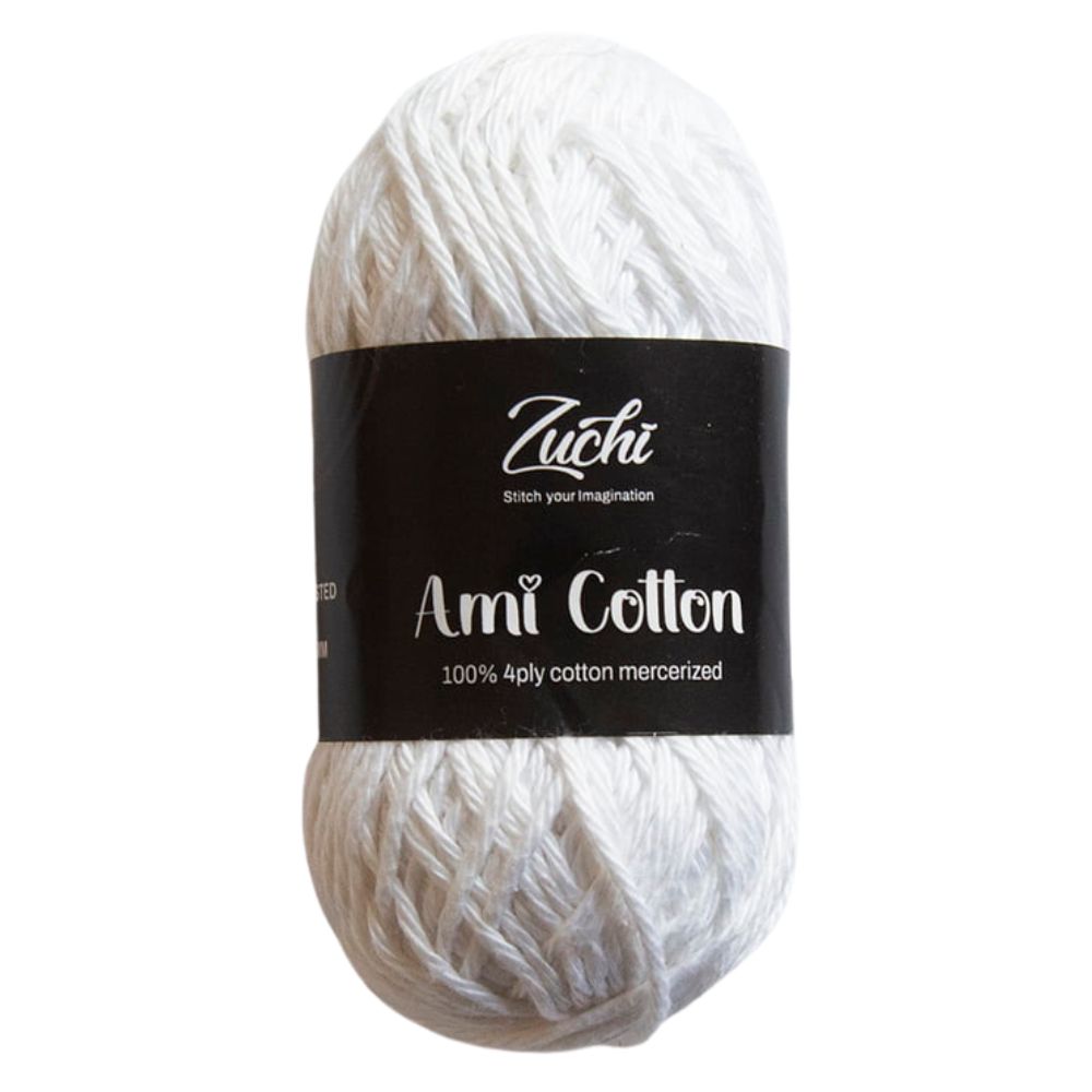 Zuchi Ami Cotton Yarn White Zuchi Ami Cotton Yarn White