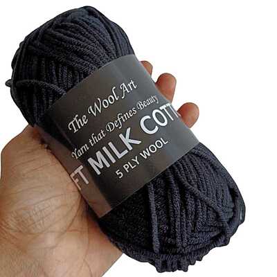 Soft Milk Cotton 18 Black