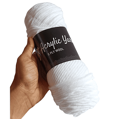 Soft Acrylic Yarn 8 ply Off White Soft Acrylic Yarn 8 ply Off White