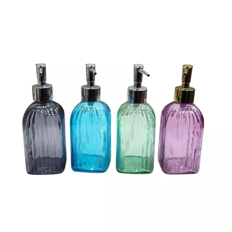 Glass Liquid Soap Dispenser Bottle