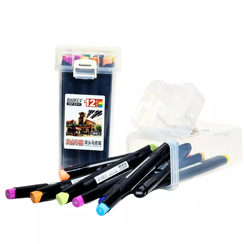 Set of 12  double-ended Markers