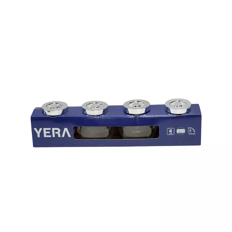 Yera Set of 4 Food Grade Glass Jar Container for Storage