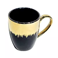 Black Golden Ceramic Premium Tea Cups