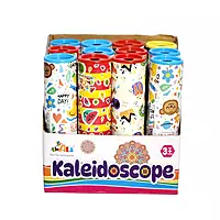 Pack of 12 Classic Kaleidoscopes Paper Tumble Wheel Magic Tin Tube Prism Lens