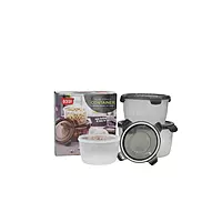 Set of 3 Lock & Seal Round Container Boxes