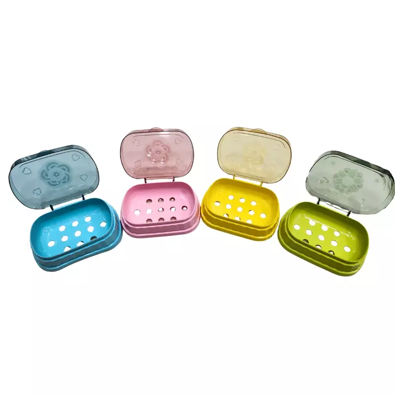 Plastic Soap Case with Lid 2pc