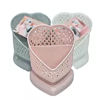 Compartment Heart Shape Pen holder
