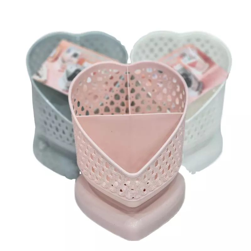 Compartment Heart Shape Pen holder