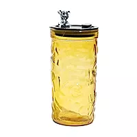 Decorated Tumblers with Straws and Lids