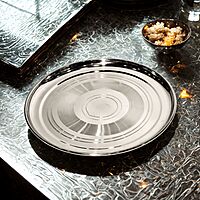 12 Inch Stainless Steel Laser Print Dinner Plate