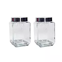 Square Glass Storage Jar 800ml