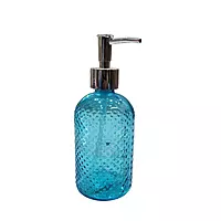 Textured Glass Liquid Soap Dispenser with Pump