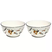 Ceramic Bowl With a Deer Design