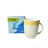 V.Kay Golden Weave Ceramic Mug