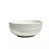 Ceramic Bowl with a Wavy Texture
