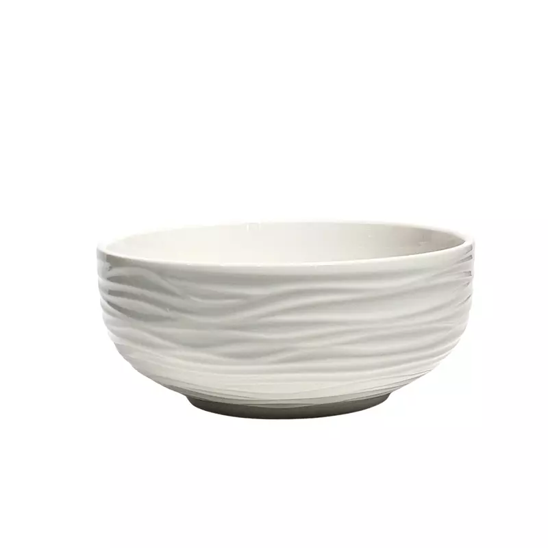 Ceramic Bowl with a Wavy Texture