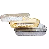 Transparent Multipurpose Serving Tray with Handle