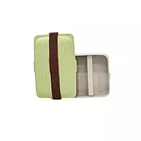 Single Layer Double Compartment Lunch Box