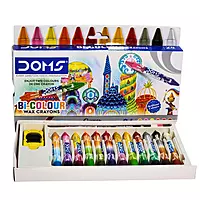 Doms Bi Colour Wax Crayons