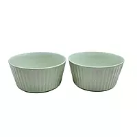 Ceramic Ribbed Bowl Set of 2