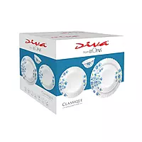 LAOPALA Pack of 27 Opalware Diva Classique Misty Flair Hygienic & Dishwasher safe Dinner Set