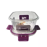 Airtight Plastic Square Food Storage Containers with Lids Leak proof, Freezer safe 750ml