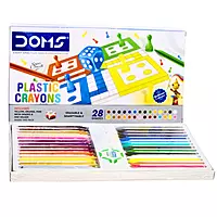Doms Plastic Crayons 28 shades