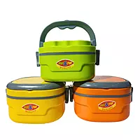 2 layer Square Insulated lunch Box