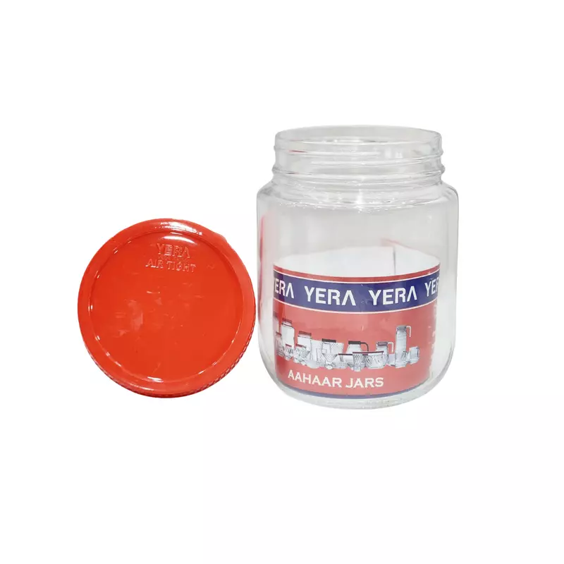 Yera Aahar Jar Glass 1L with Lid