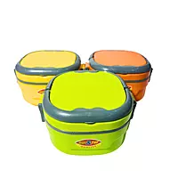 2 layer Square Insulated lunch Box
