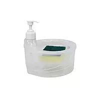 Double Layer Soap Dispenser with Scrubber