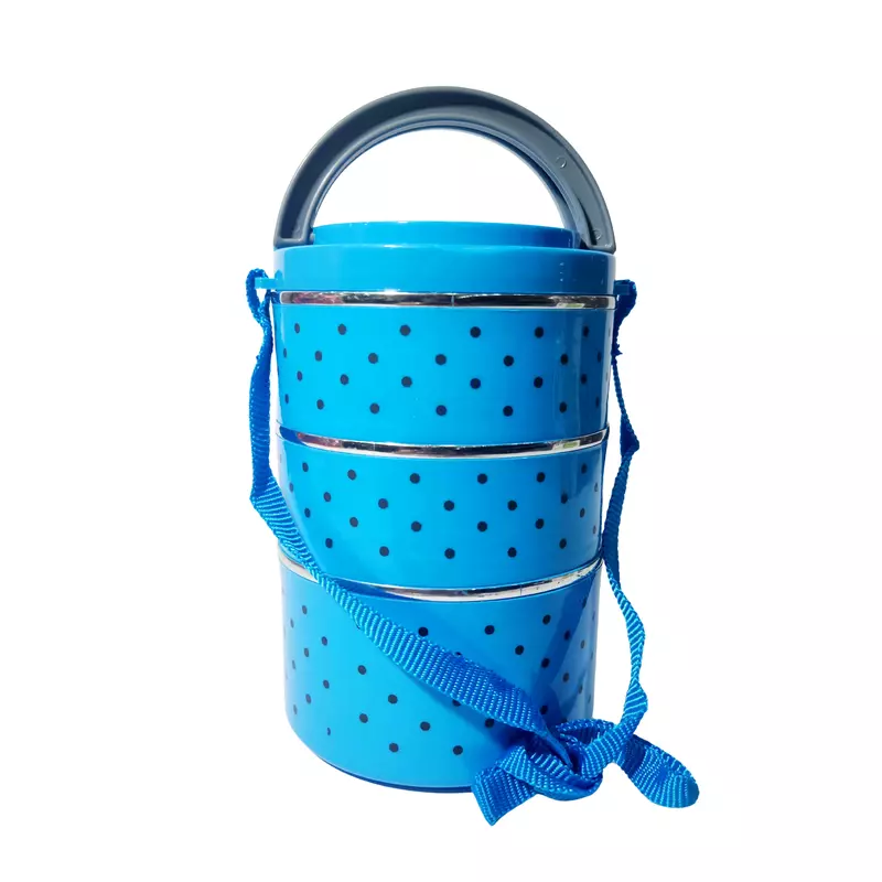 Insulated 3 Container Adjustable Food Grade Lunch Box