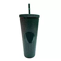 Textured Tumbler with Straw & Lid