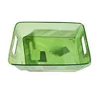 Smoked Plastic Storage Basket