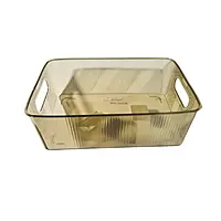 Smoked Plastic Storage Basket