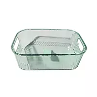 Smoked Plastic Storage Basket