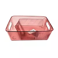 Smoked Plastic Storage Basket