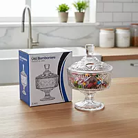 Glass Bomboniere Decorative Candy Jar with Lid