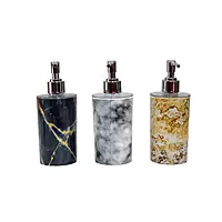 Marble Print Plastic Soap Dispenser